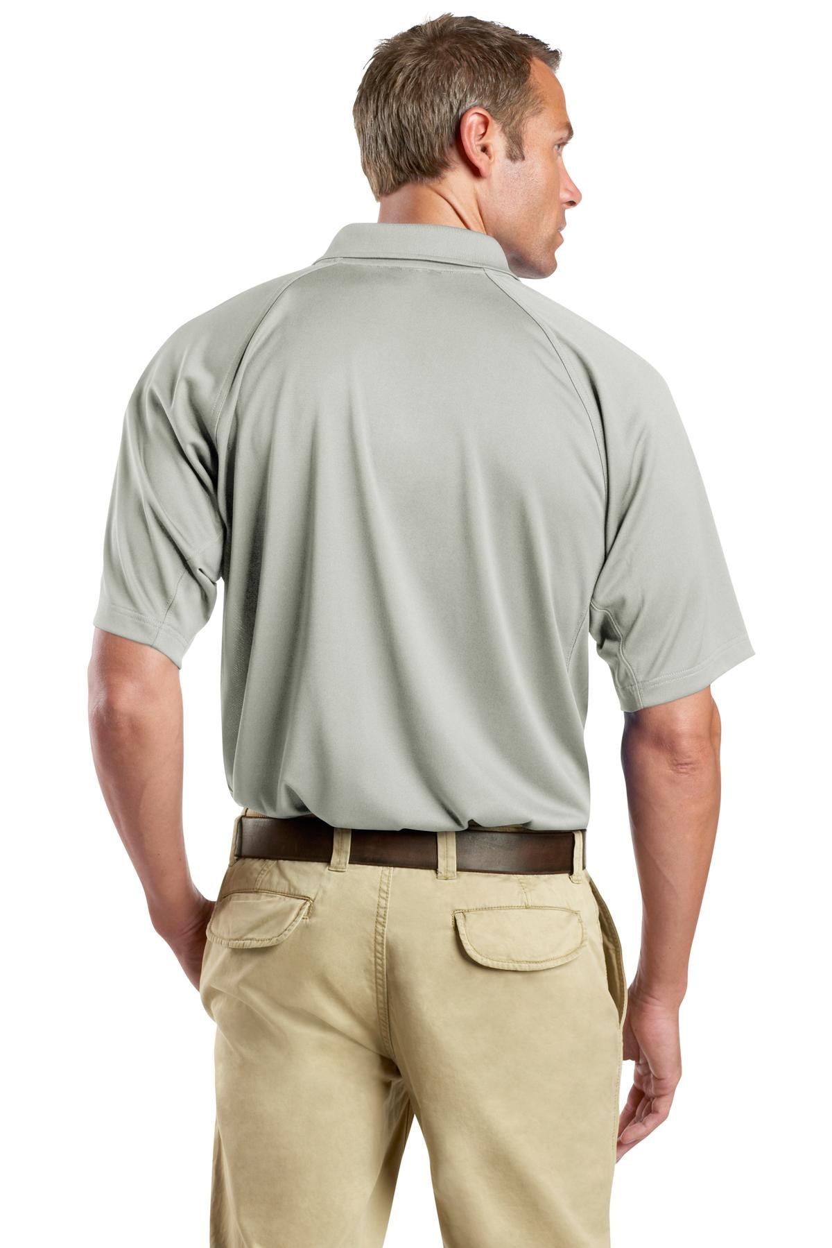 Custom Embroidered CornerStone - Select Snag-Proof Tactical Polo. CS410,Light Grey