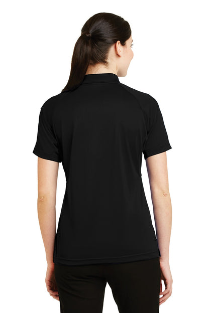 Custom Embroidered CornerStone Women's Select Snag-Proof Tactical Polo. CS411,Black