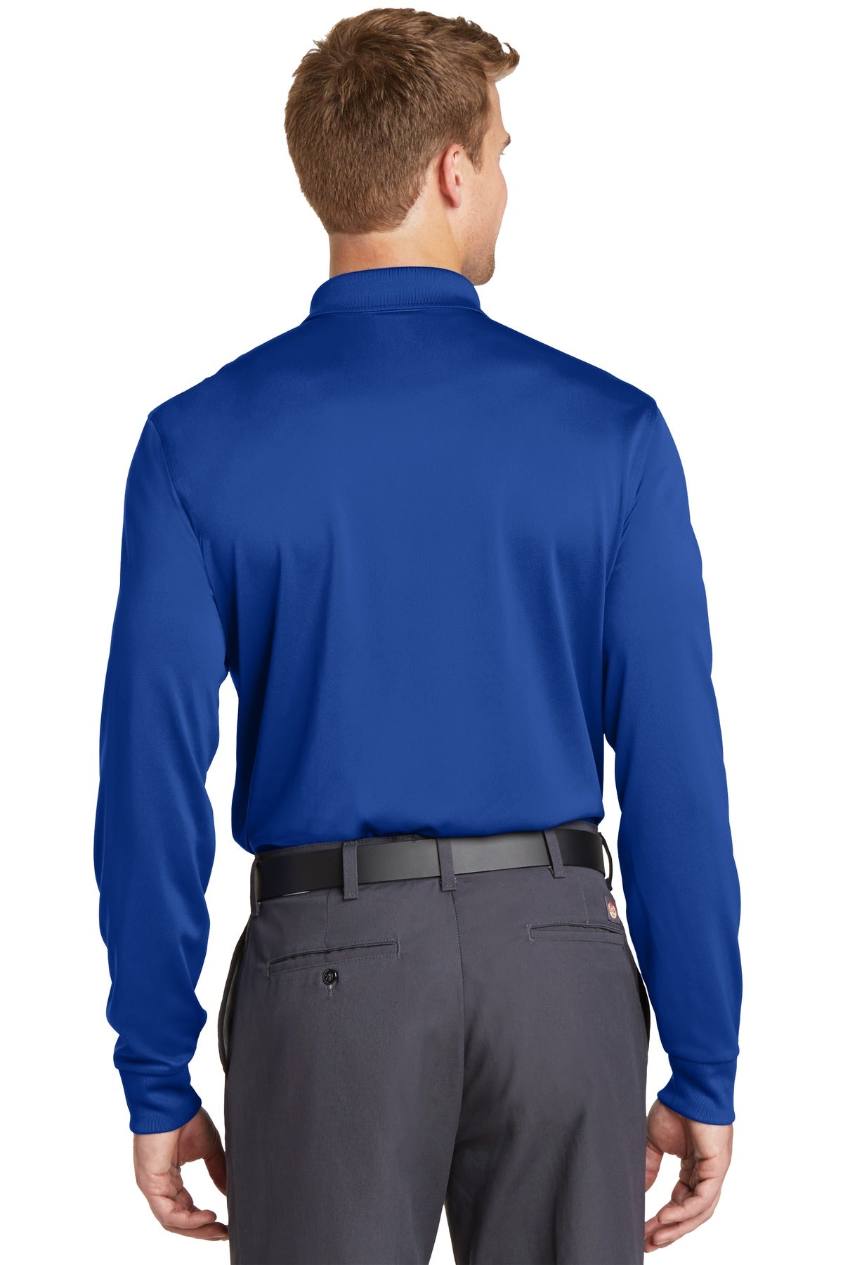 Custom Embroidered CornerStone Select Snag-Proof Long Sleeve Polo. CS412LS,Royal