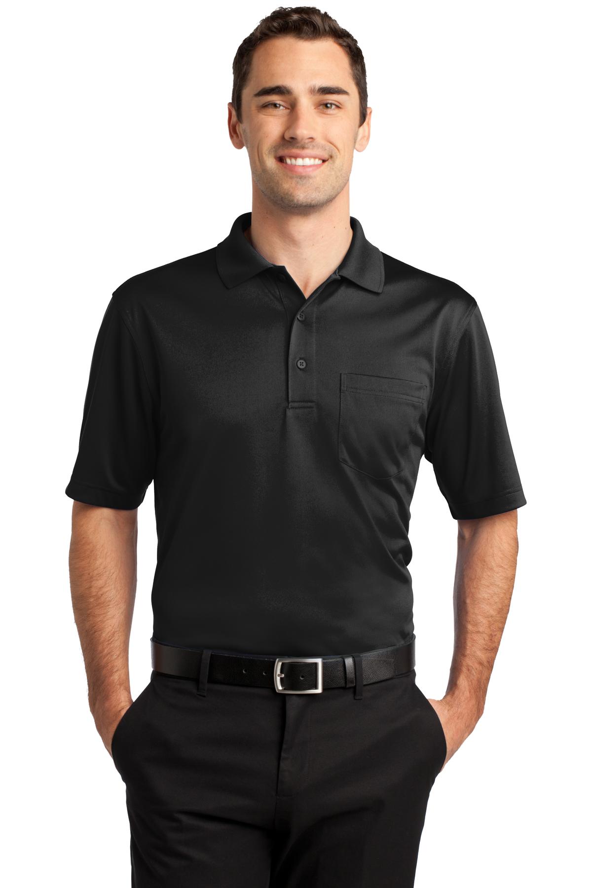 Custom Embroidered CornerStone Polos/Knits in Black