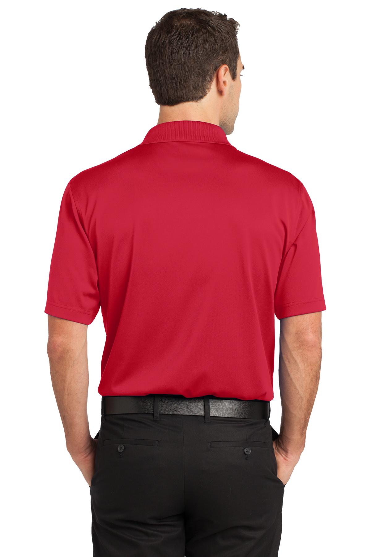 Custom Embroidered CornerStone Select Snag-Proof Pocket Polo. CS412P,Red