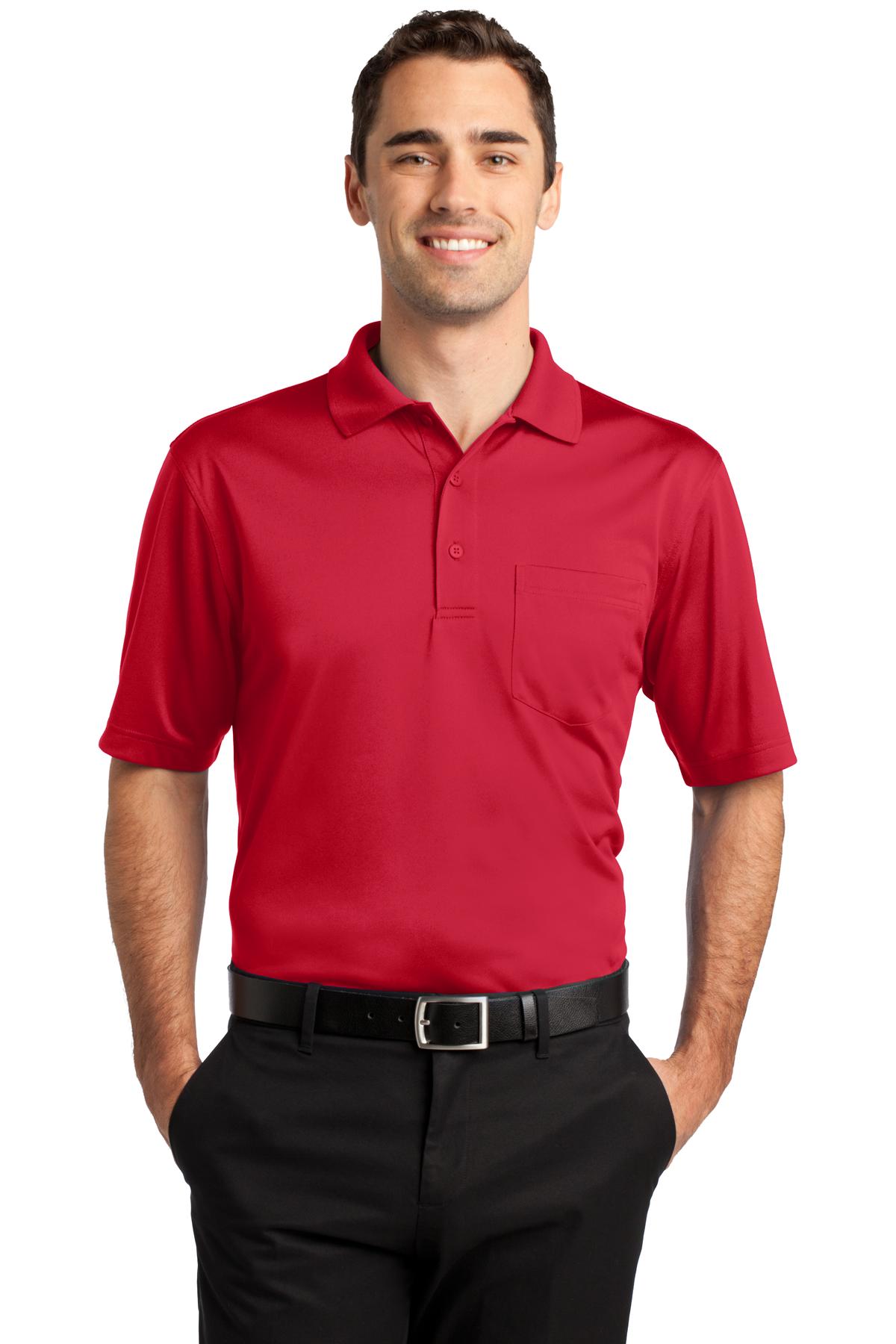 Custom Embroidered CornerStone Polos/Knits in Red