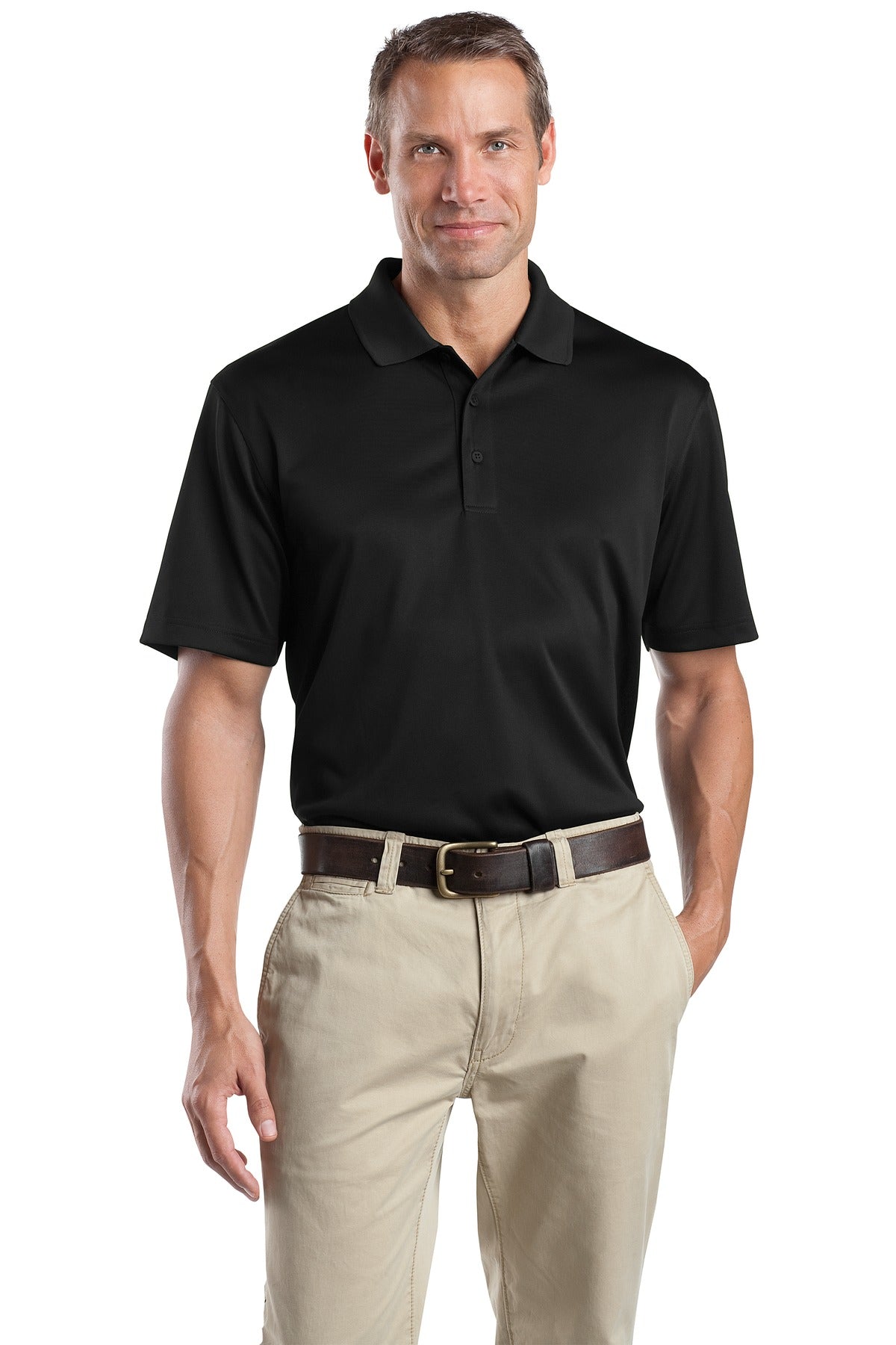 Custom Embroidered CornerStone Polos/Knits in Black