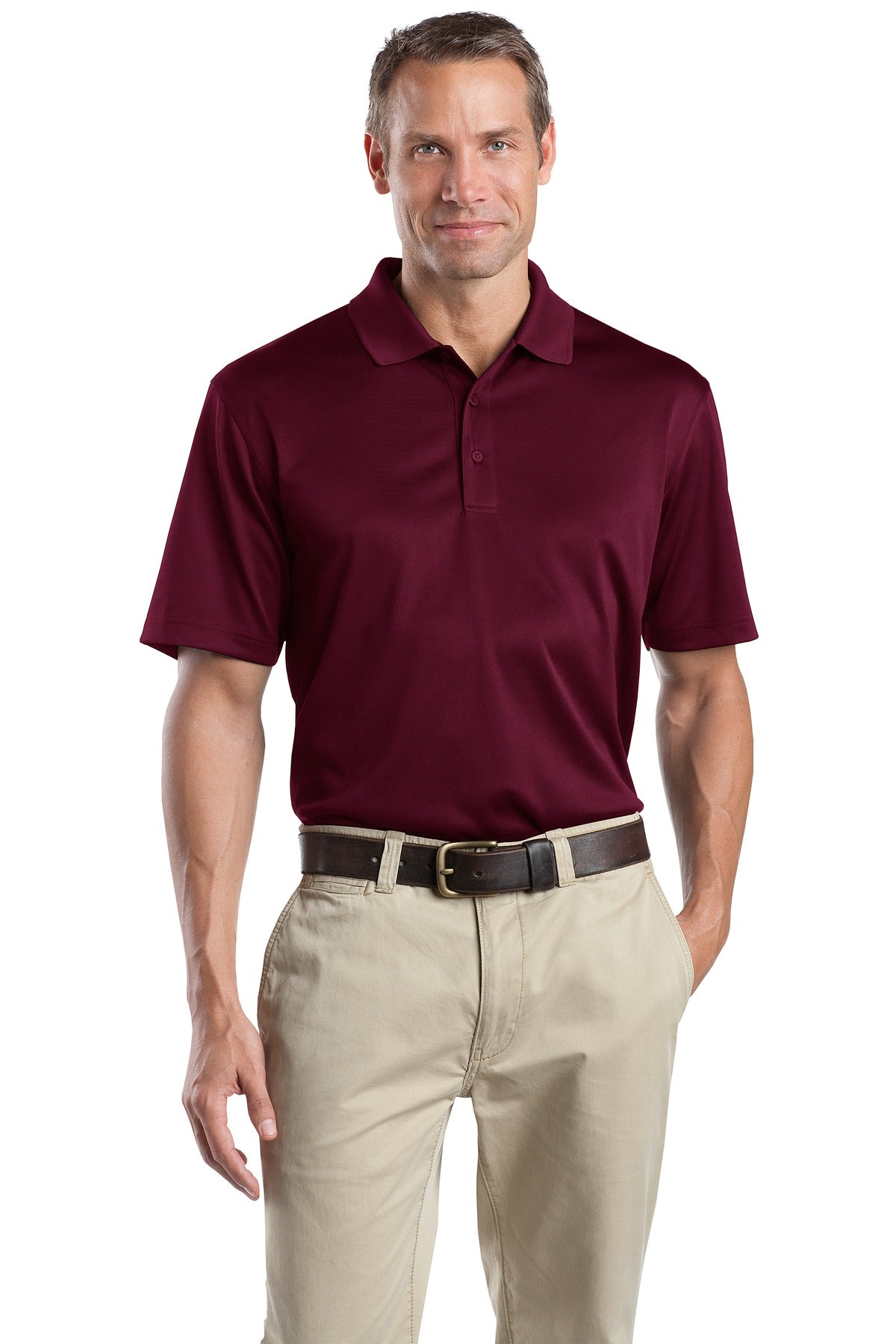 Custom Embroidered CornerStone Polos/Knits in Maroon
