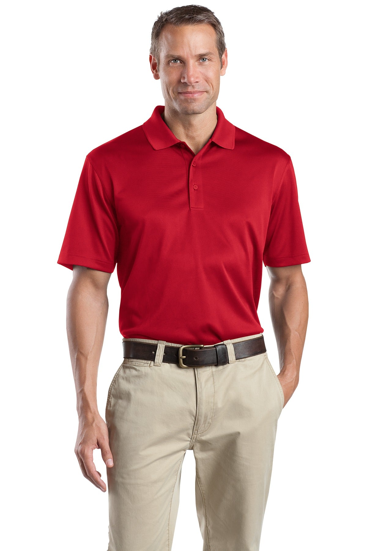 Custom Embroidered CornerStone Polos/Knits in Red