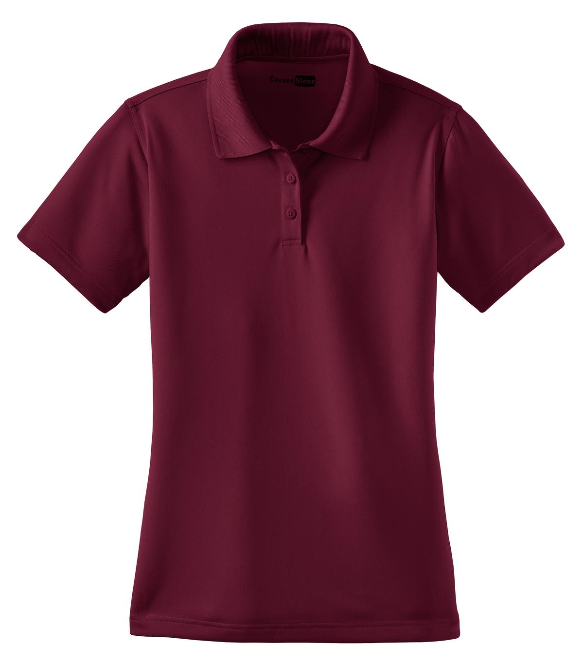 Custom Embroidered CornerStone Polos/Knits in Maroon