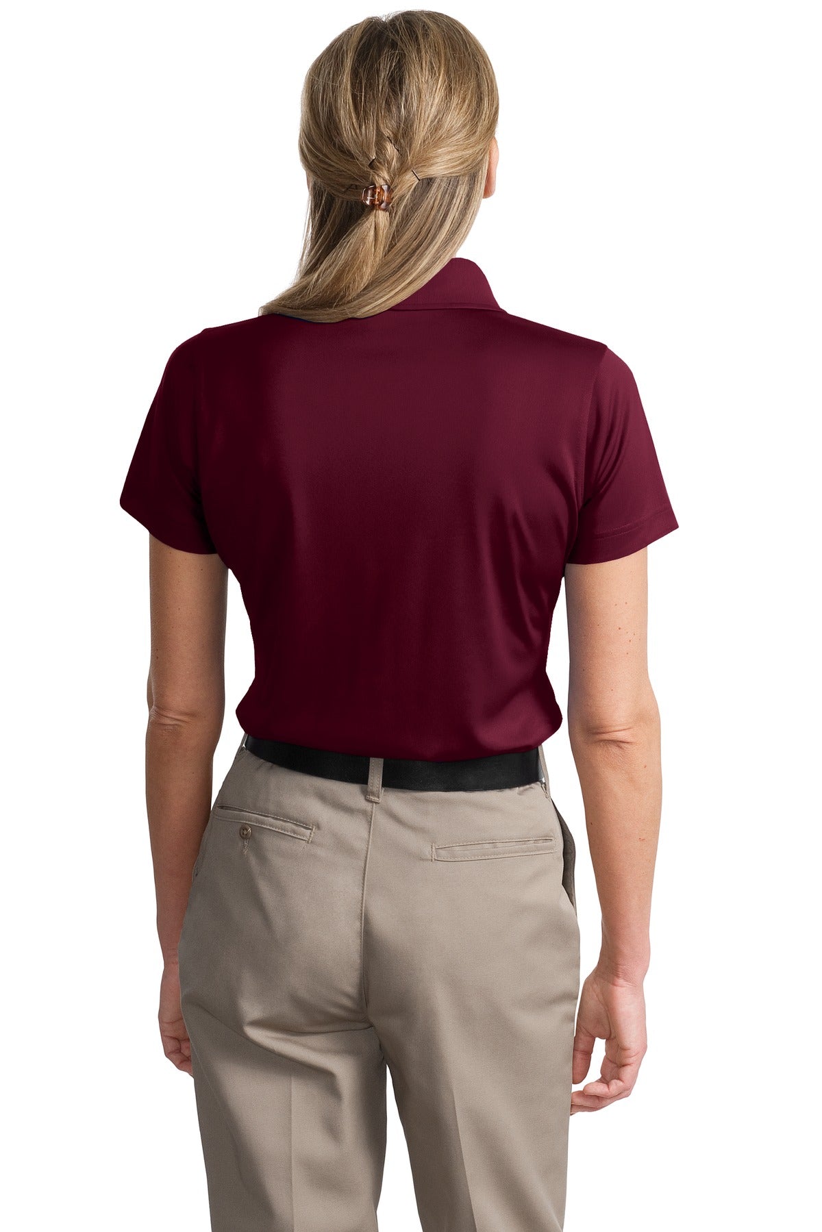 Custom Embroidered CornerStone Women's Select Snag-Proof Polo. CS413,Maroon