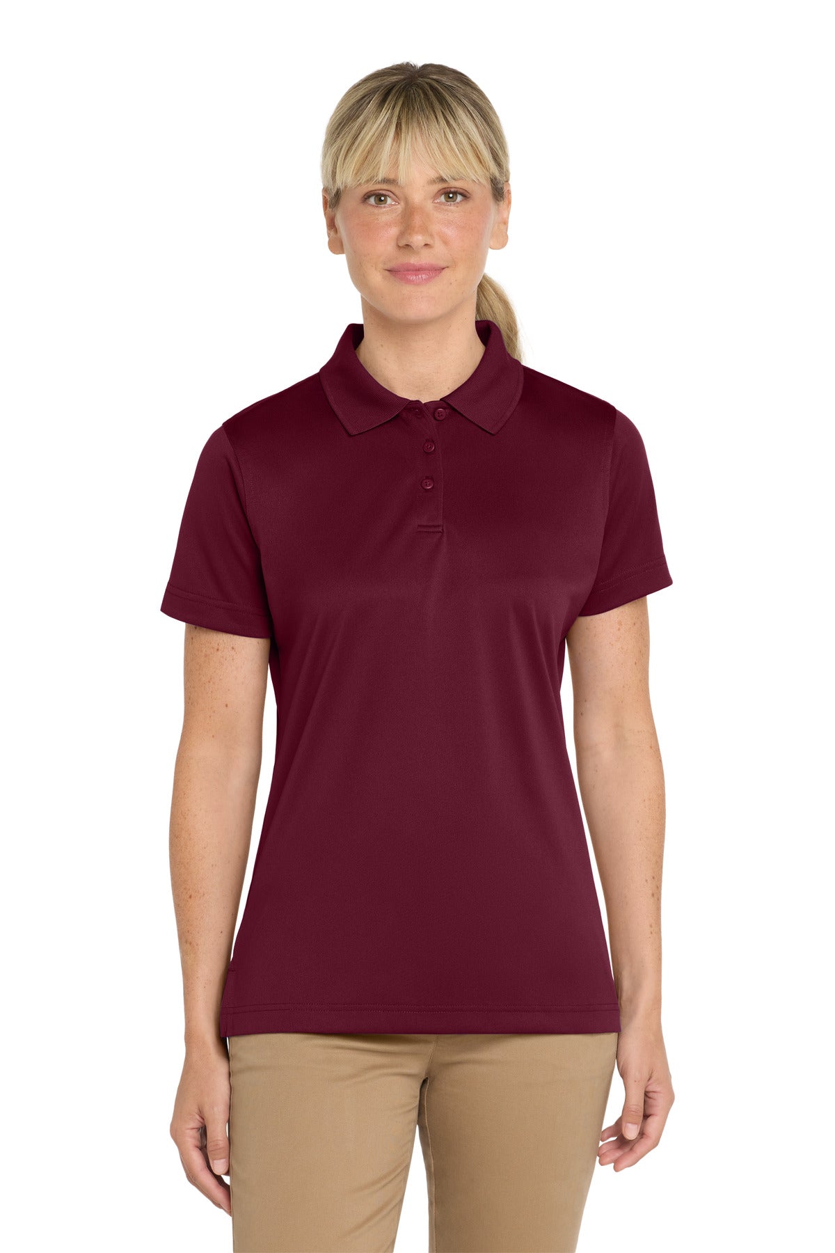 Custom Embroidered CornerStone Polos/Knits in Maroon