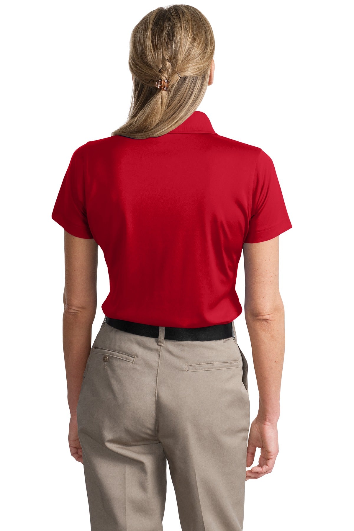 Custom Embroidered CornerStone Women's Select Snag-Proof Polo. CS413,Red