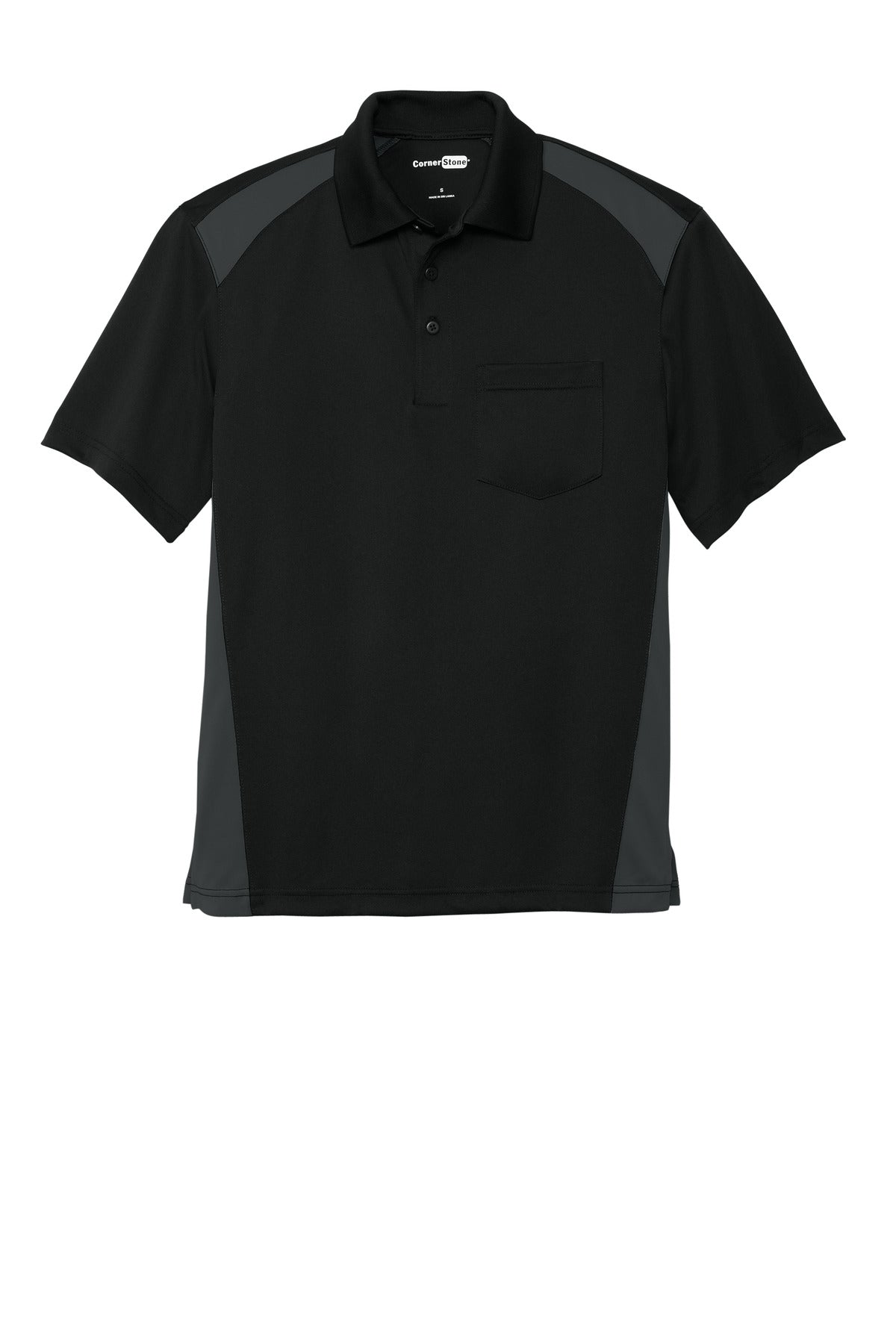 Custom Embroidered CornerStone Polos/Knits in Black/ Charcoal