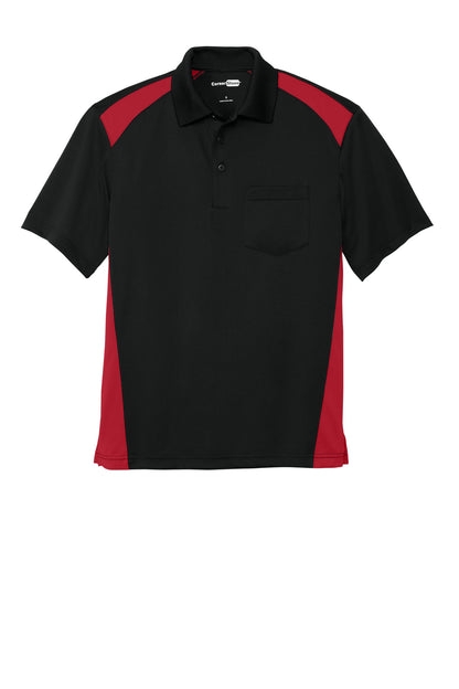 Custom Embroidered CornerStone Polos/Knits in Black/ Red