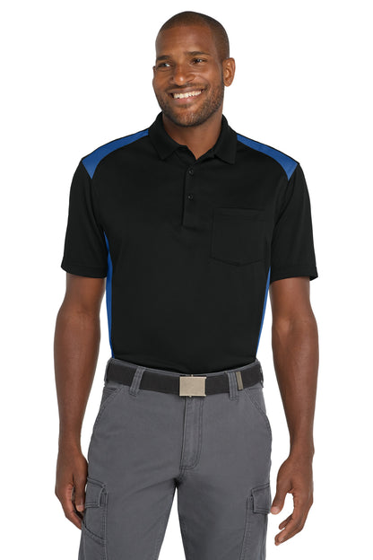 Custom Embroidered CornerStone Polos/Knits in Black/ Royal