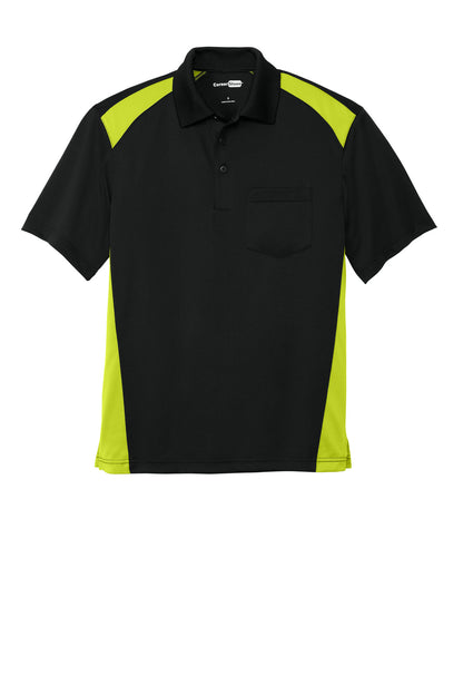 Custom Embroidered CornerStone Polos/Knits in Black/ Shock Green