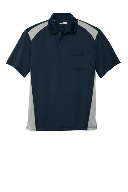 Custom Embroidered CornerStone Polos/Knits in Dark Navy/ Light Grey