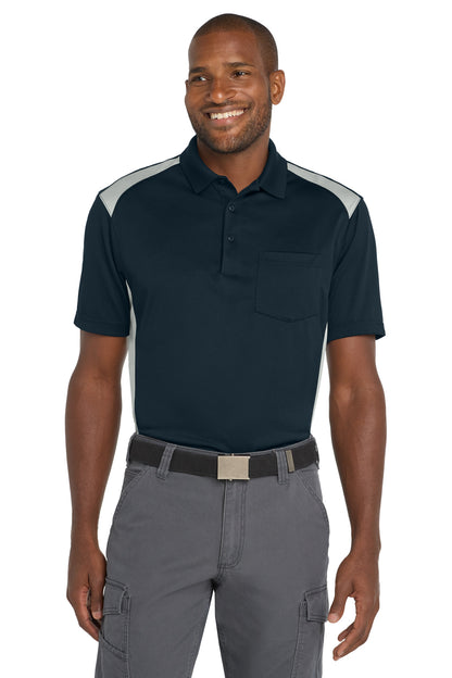 Custom Embroidered CornerStone Polos/Knits in Dark Navy/ Light Grey