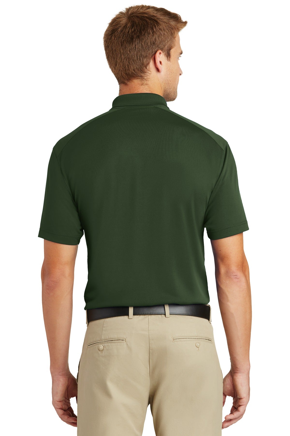 Custom Embroidered CornerStone Select Lightweight Snag-Proof Polo. CS418,Dark Green
