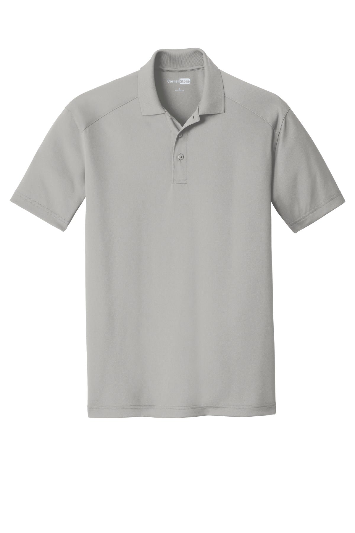 Custom Embroidered CornerStone Polos/Knits in Light Grey