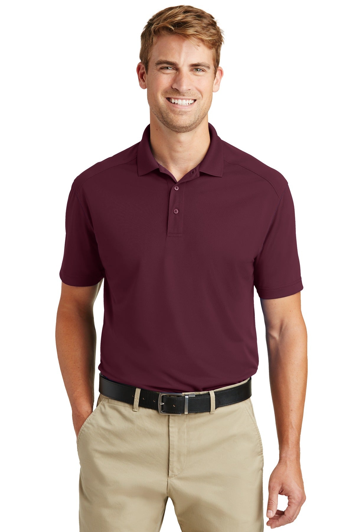 Custom Embroidered CornerStone Polos/Knits in Maroon