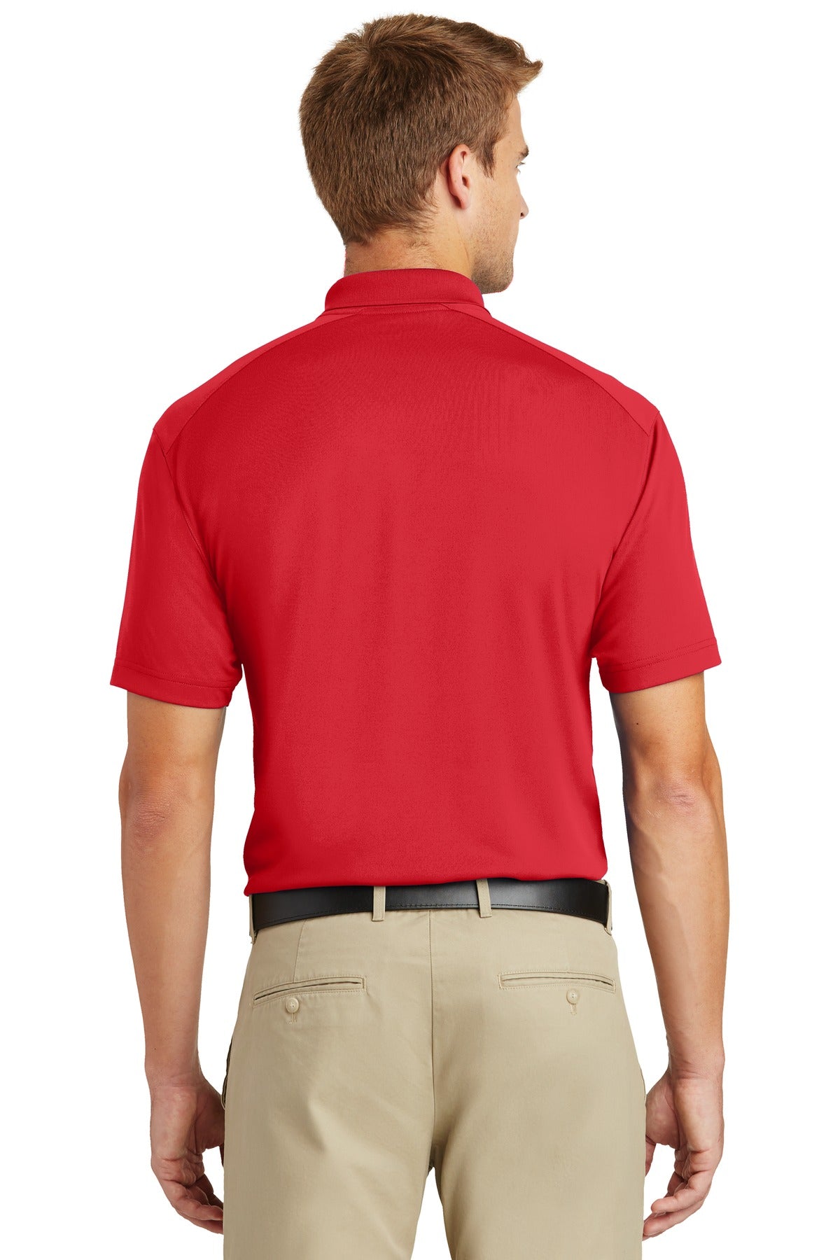 Custom Embroidered CornerStone Select Lightweight Snag-Proof Polo. CS418,Red