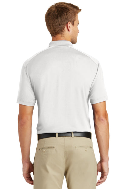 Custom Embroidered CornerStone Select Lightweight Snag-Proof Polo. CS418,White