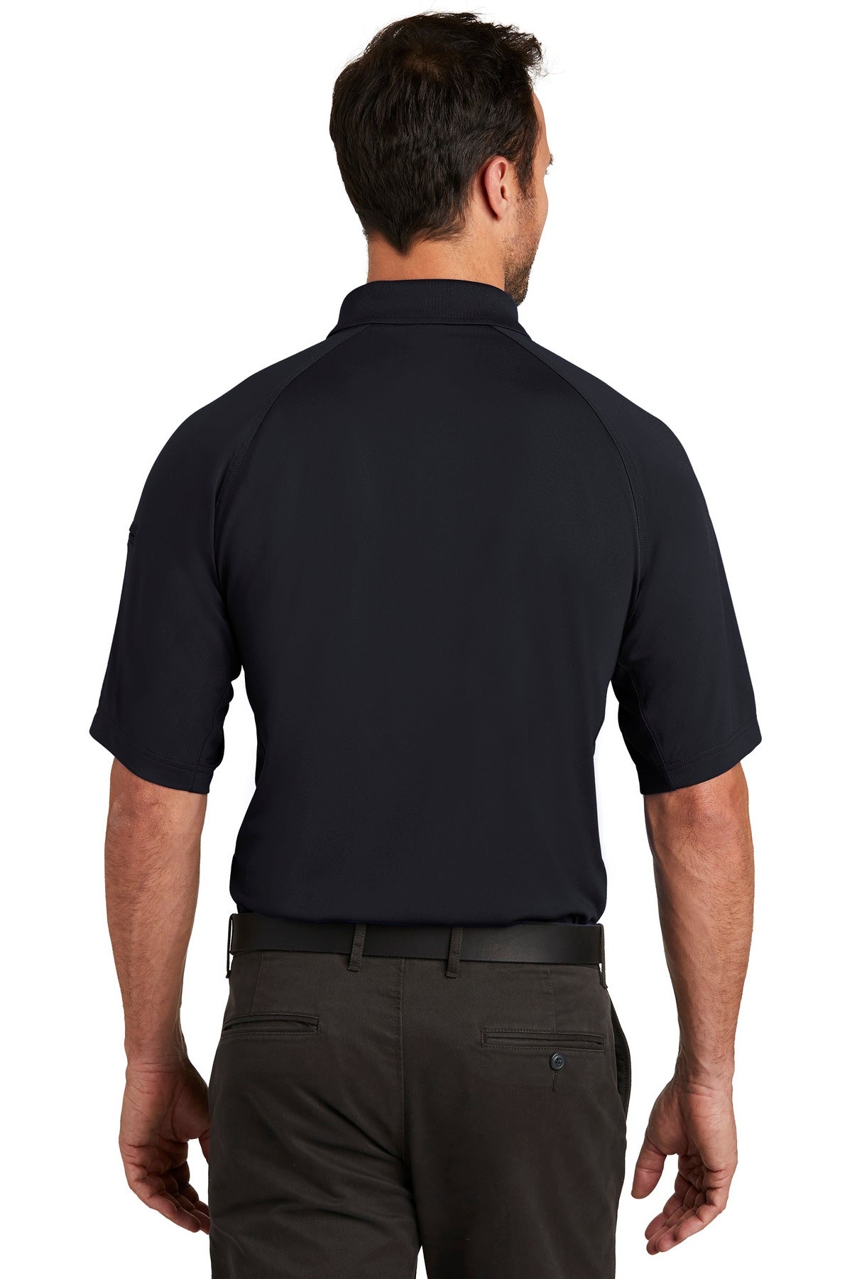 Custom Embroidered CornerStone  Select Lightweight Snag-Proof Tactical Polo. CS420,Dark Navy