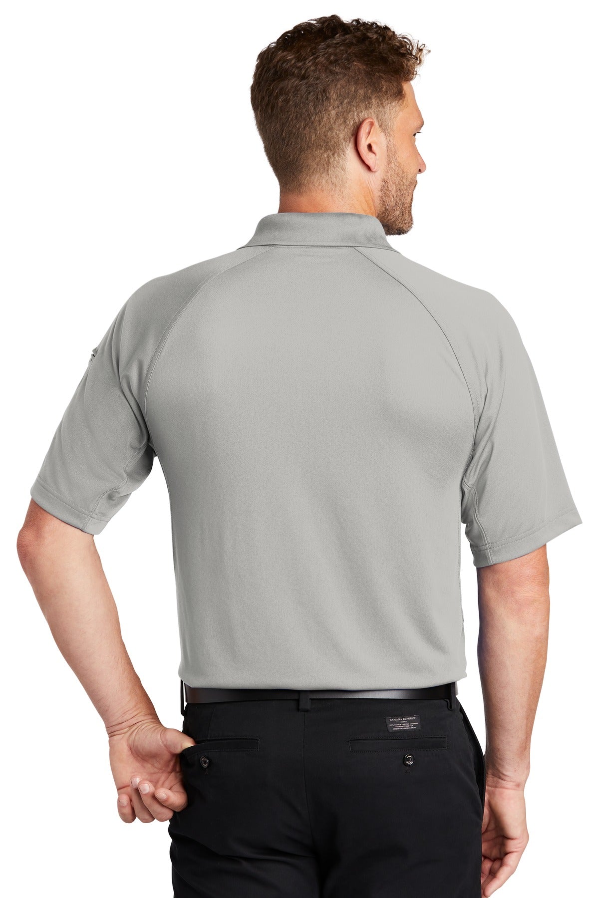 Custom Embroidered CornerStone Polos/Knits in Light Grey