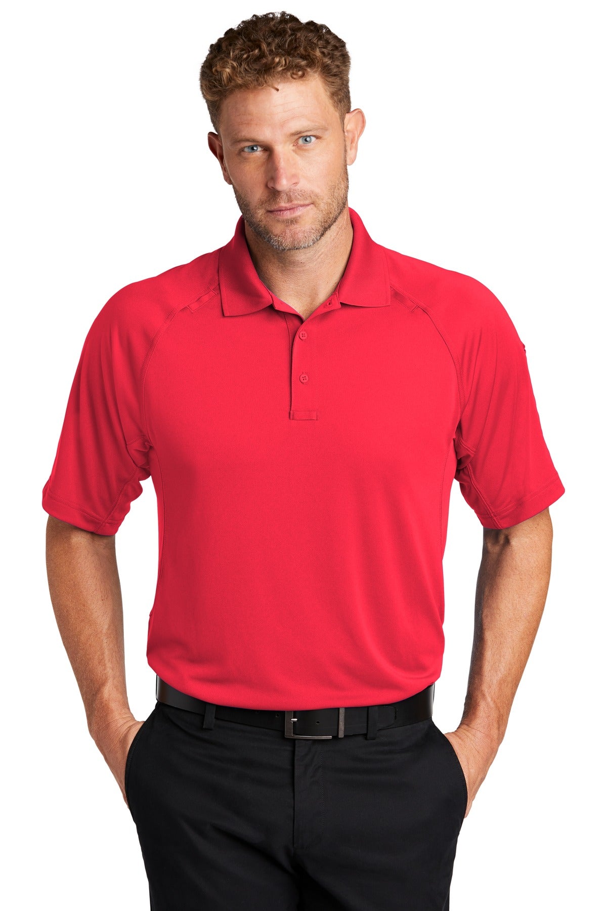 Custom Embroidered CornerStone Polos/Knits in Red
