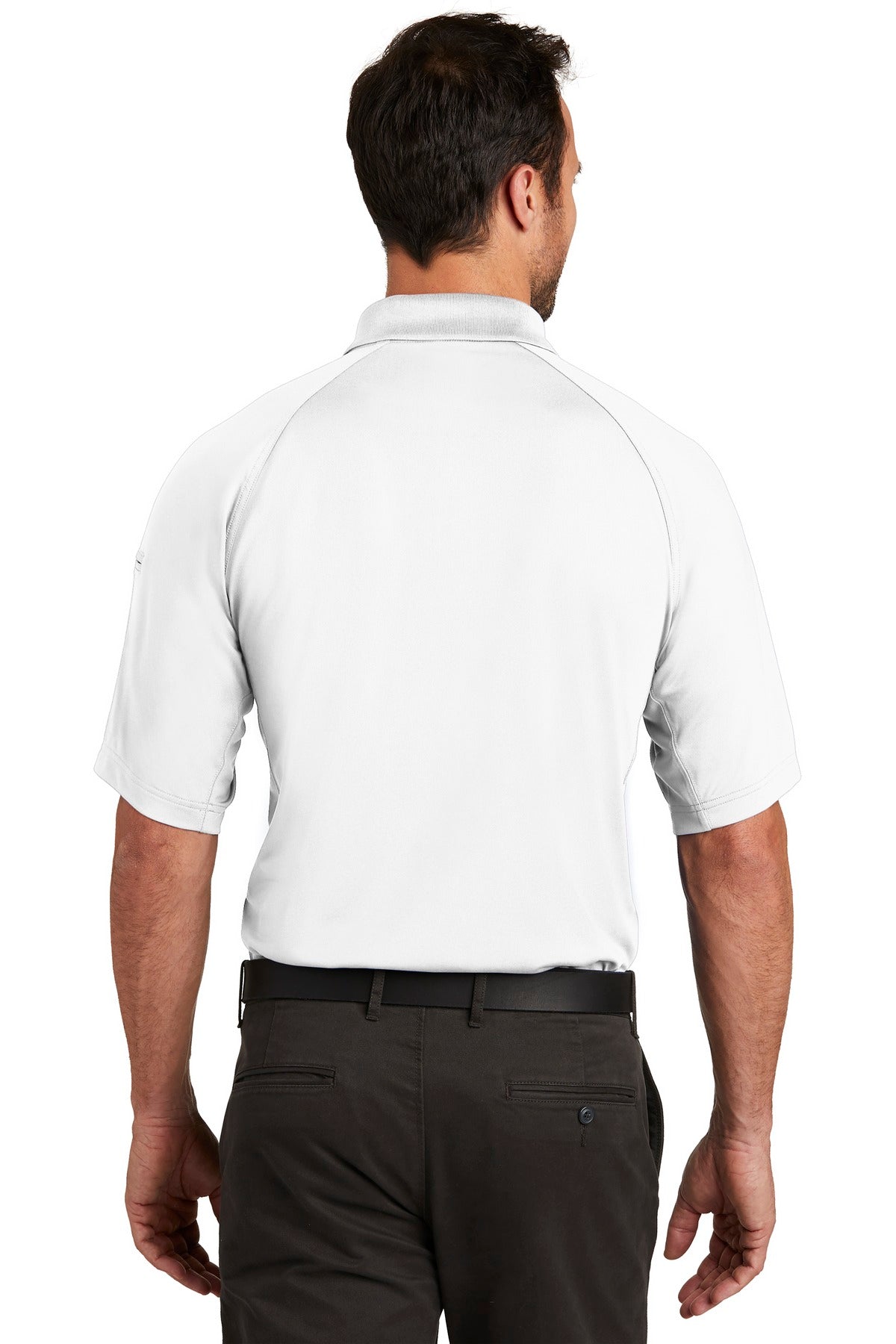 Custom Embroidered CornerStone  Select Lightweight Snag-Proof Tactical Polo. CS420,White