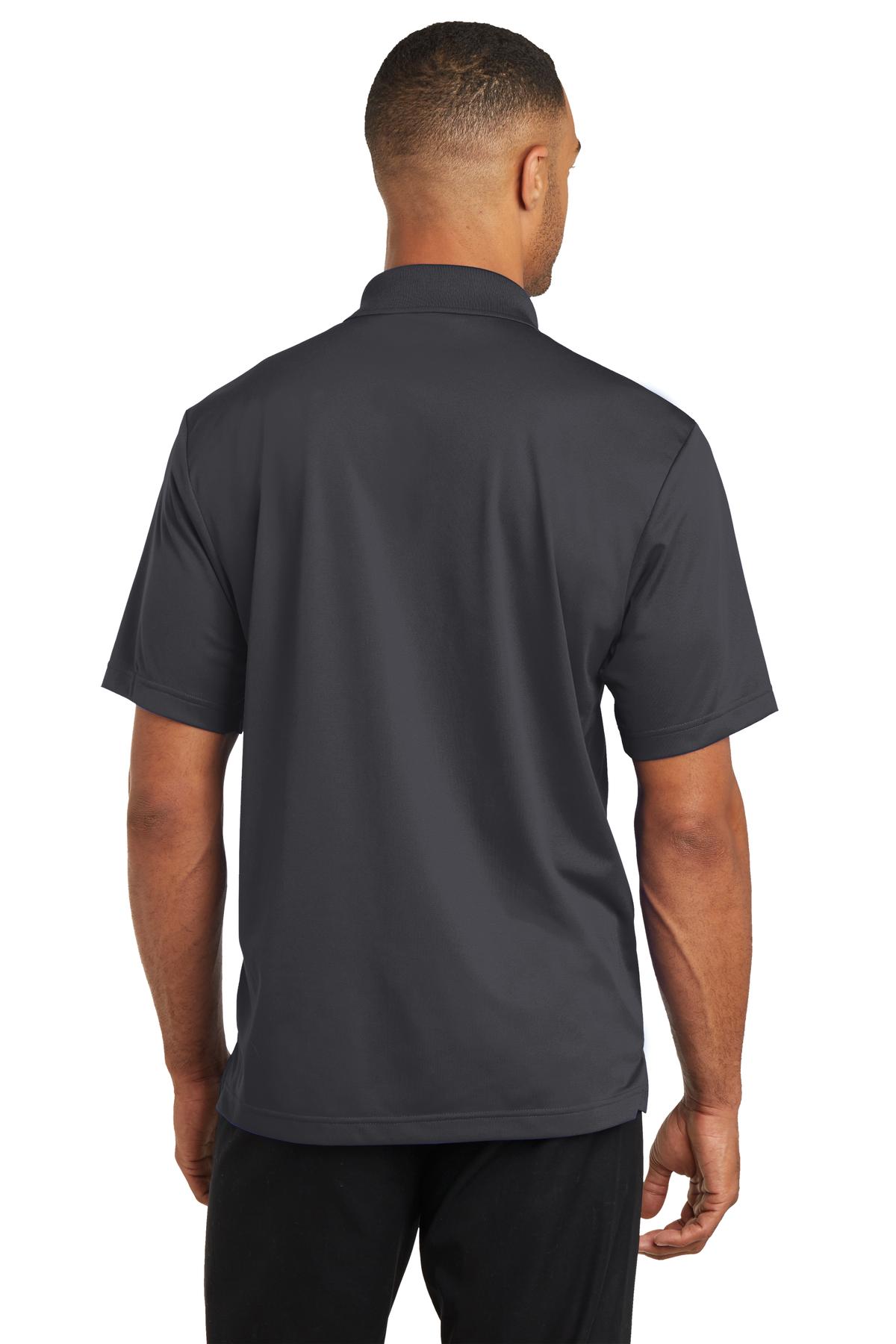 Custom Embroidered CornerStone Micropique Gripper Polo. CS421,Iron Grey