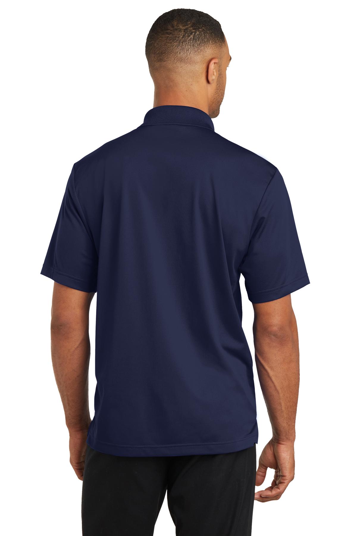 Custom Embroidered CornerStone Micropique Gripper Polo. CS421,True Navy