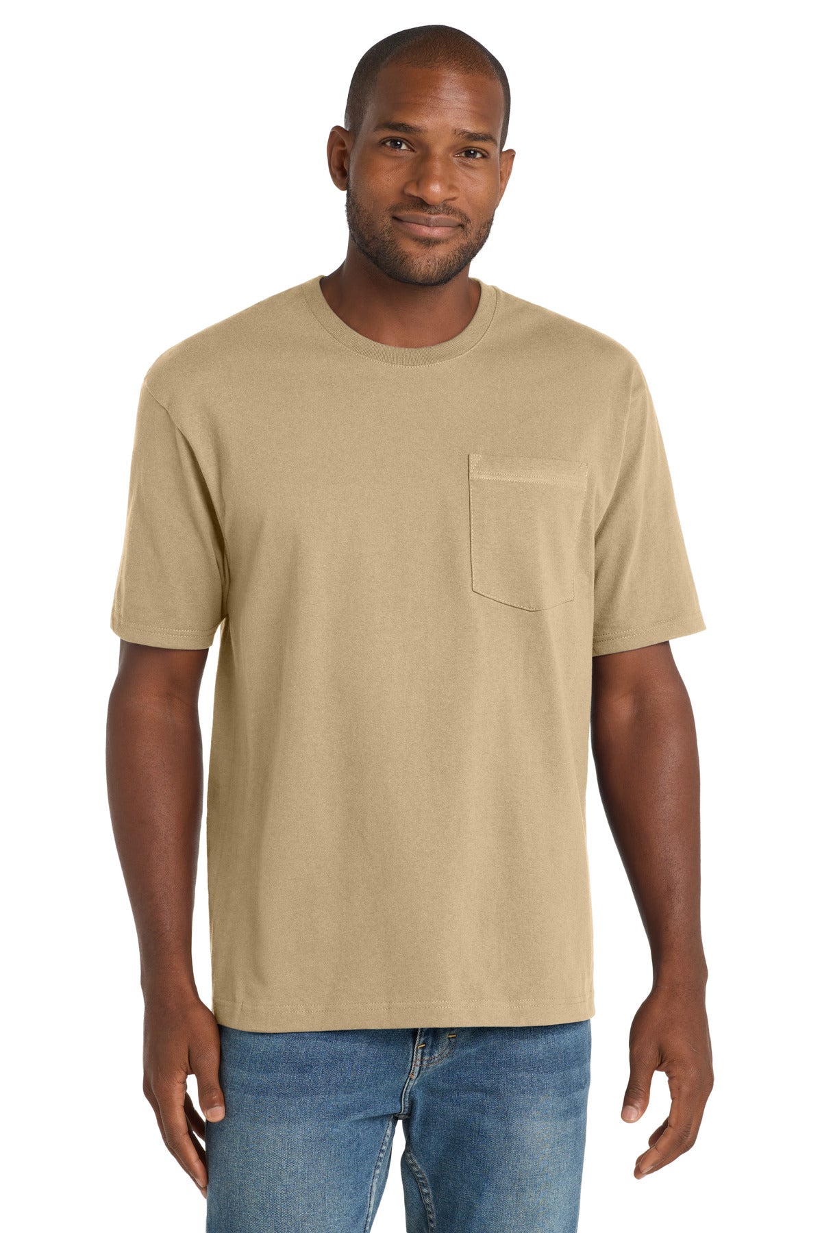 Custom Embroidered CornerStone Polos/Knits in Tan