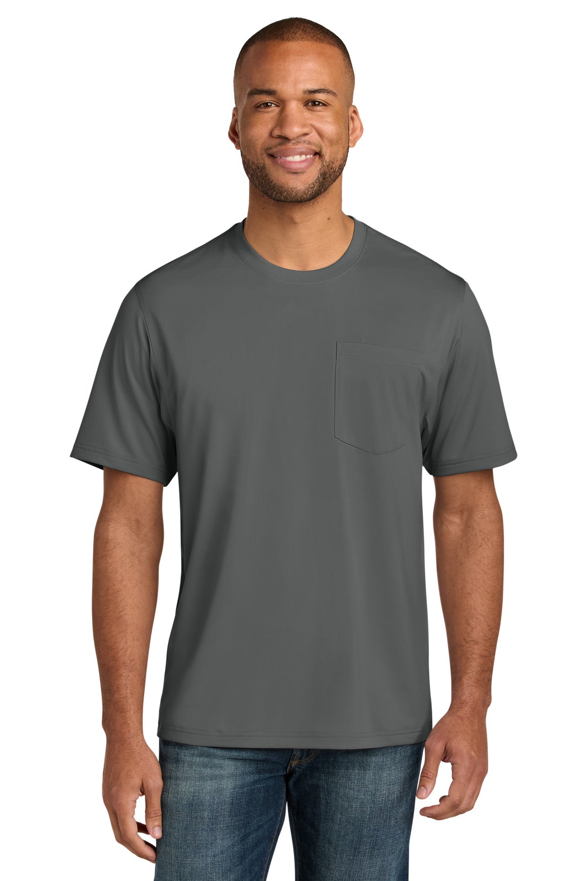 Custom Embroidered CornerStone Uniforms & Workwear in Metal Grey