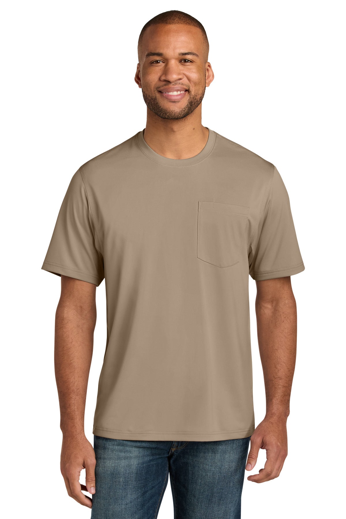 Custom Embroidered CornerStone Uniforms & Workwear in Silver Tan