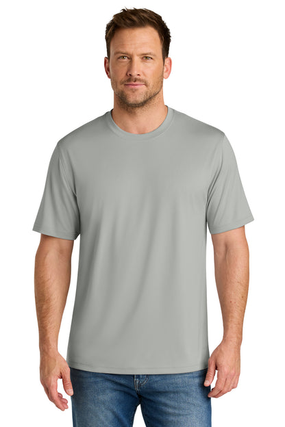 Custom Embroidered CornerStone T-Shirts  in Light Grey