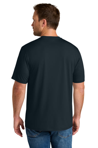 Custom Embroidered CornerStone T-Shirts  in Navy