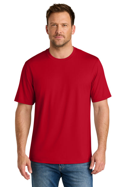 Custom Embroidered CornerStone T-Shirts  in Red
