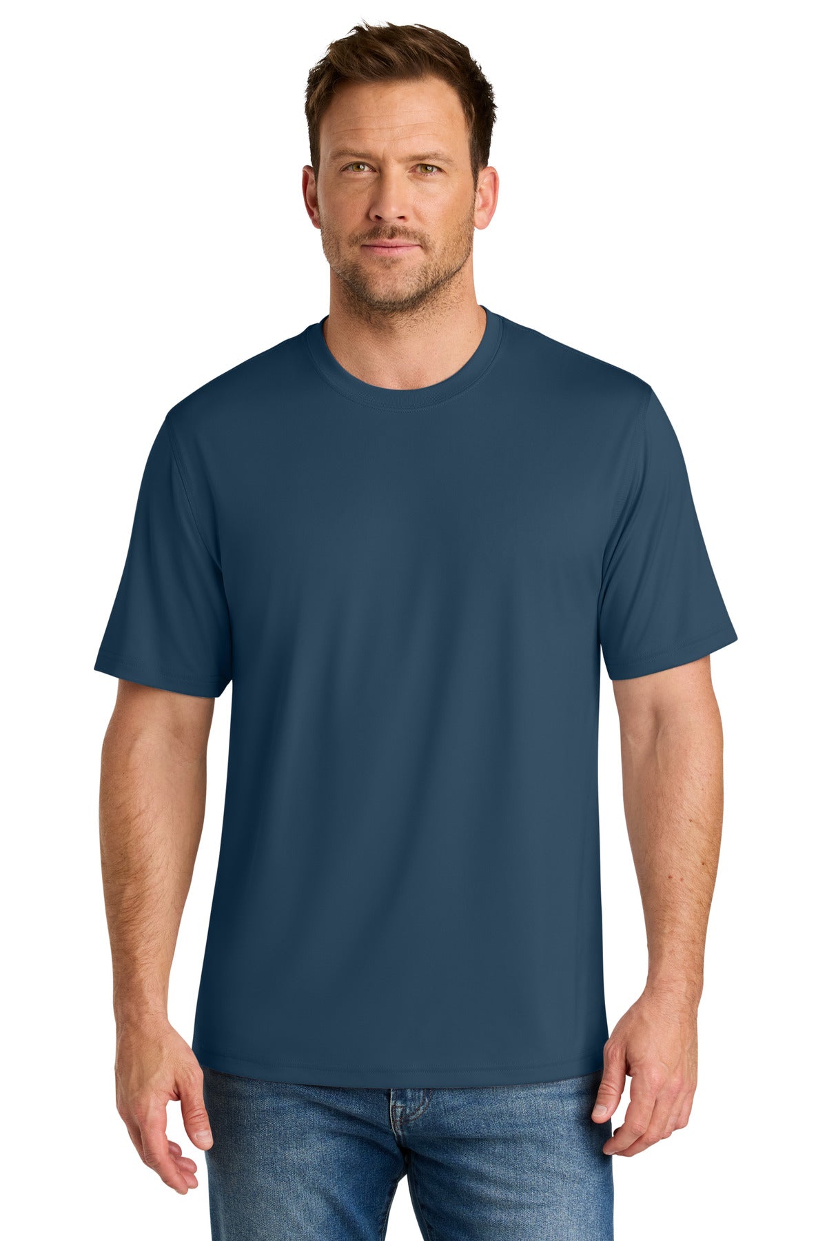 Custom Embroidered CornerStone T-Shirts  in Regatta Blue