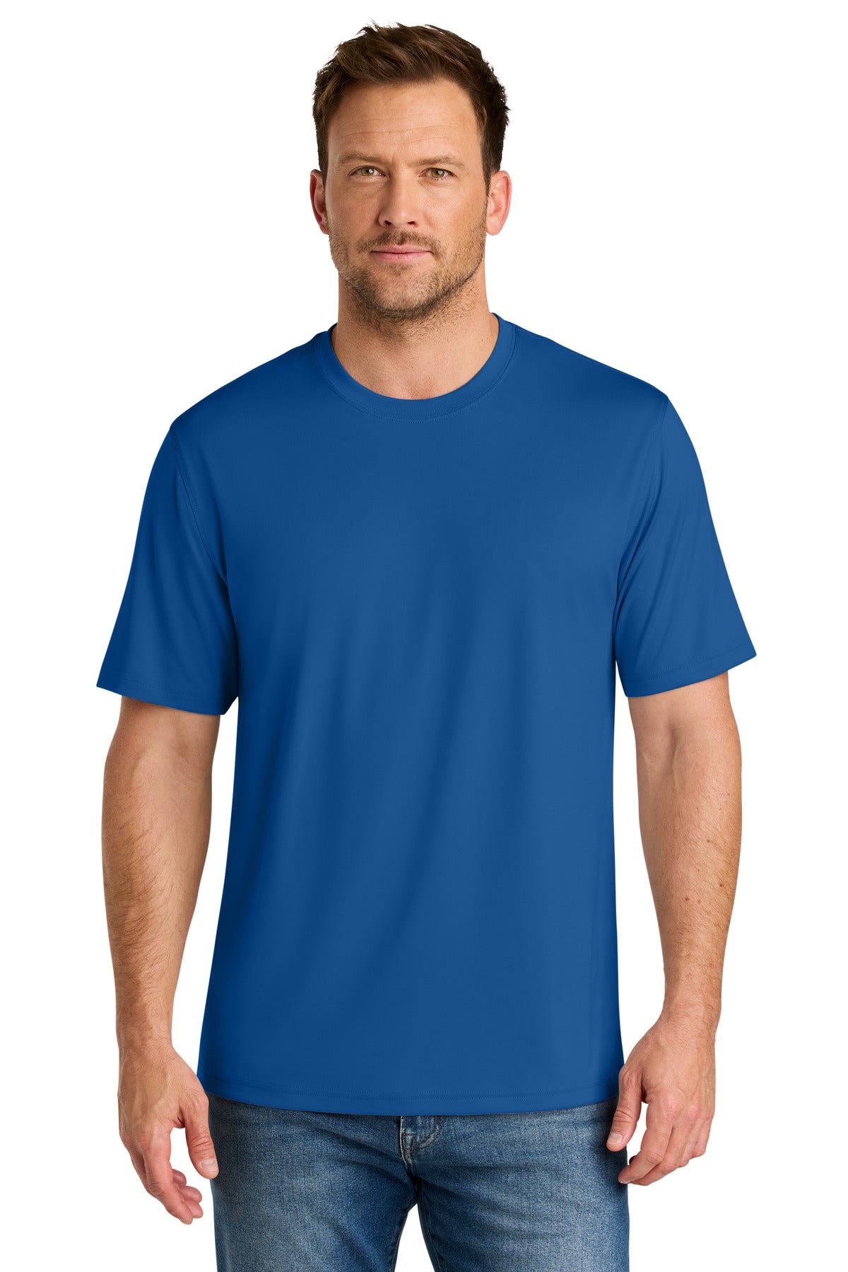 Custom Embroidered CornerStone T-Shirts  in Royal