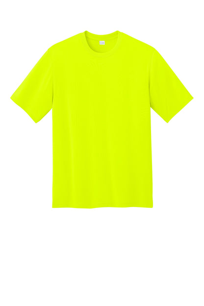 Custom Embroidered CornerStone T-Shirts  in Safety Yellow