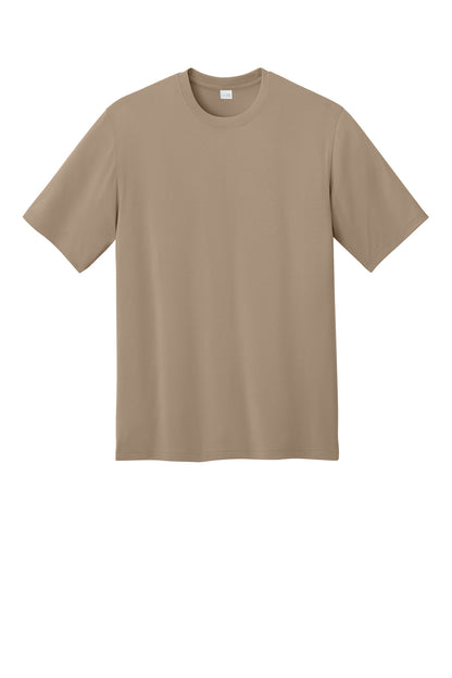 Custom Embroidered CornerStone T-Shirts  in Silver Tan