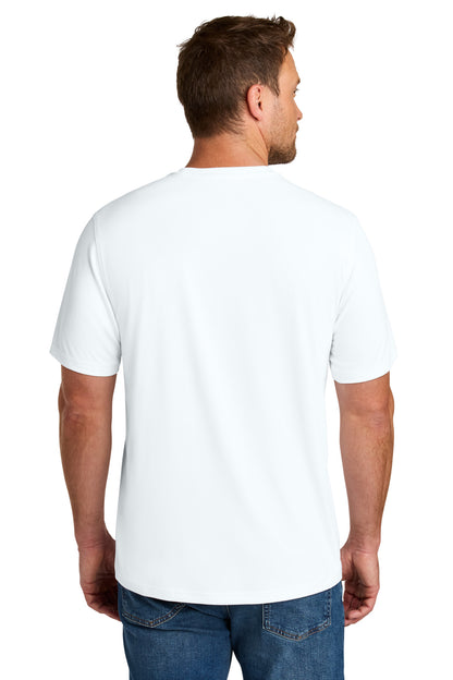 Custom Embroidered CornerStone T-Shirts  in White