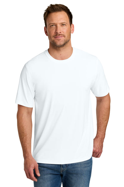Custom Embroidered CornerStone T-Shirts  in White