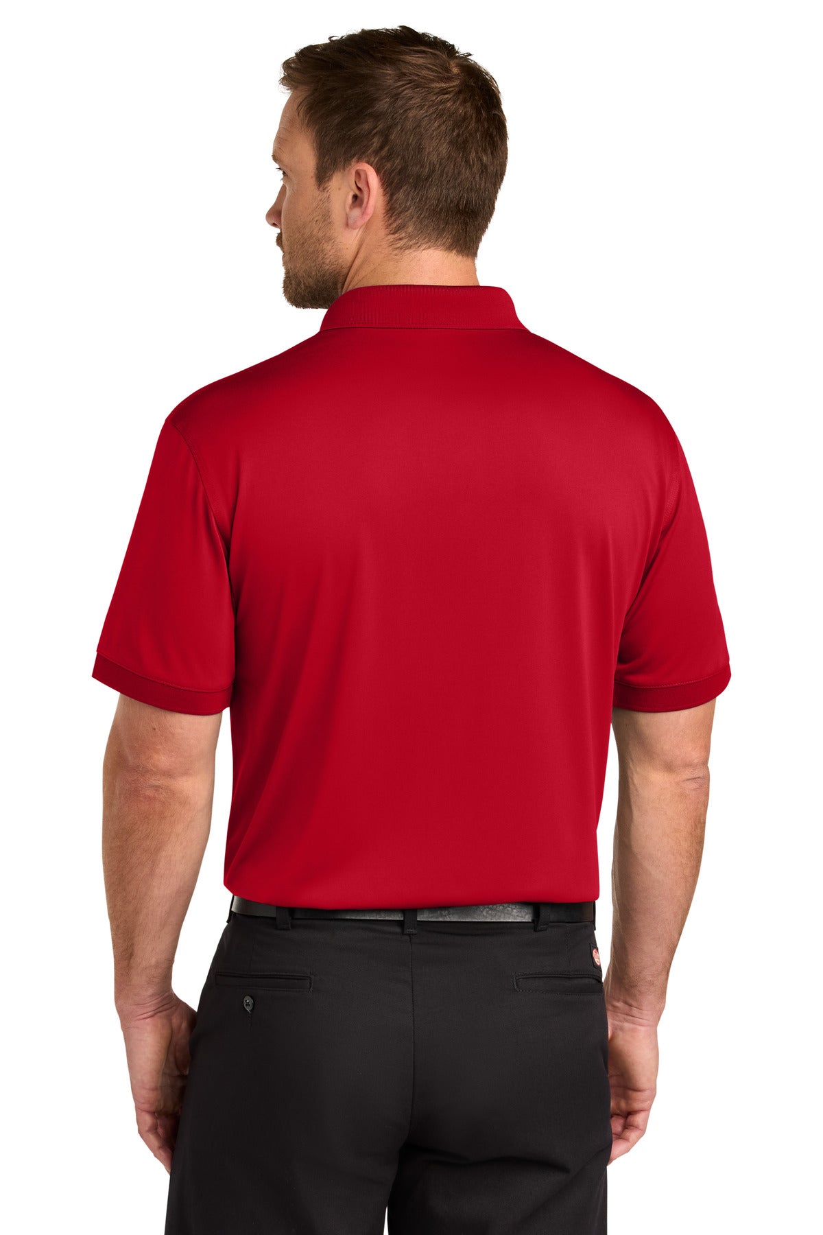 Custom Embroidered CornerStone Polos in Red