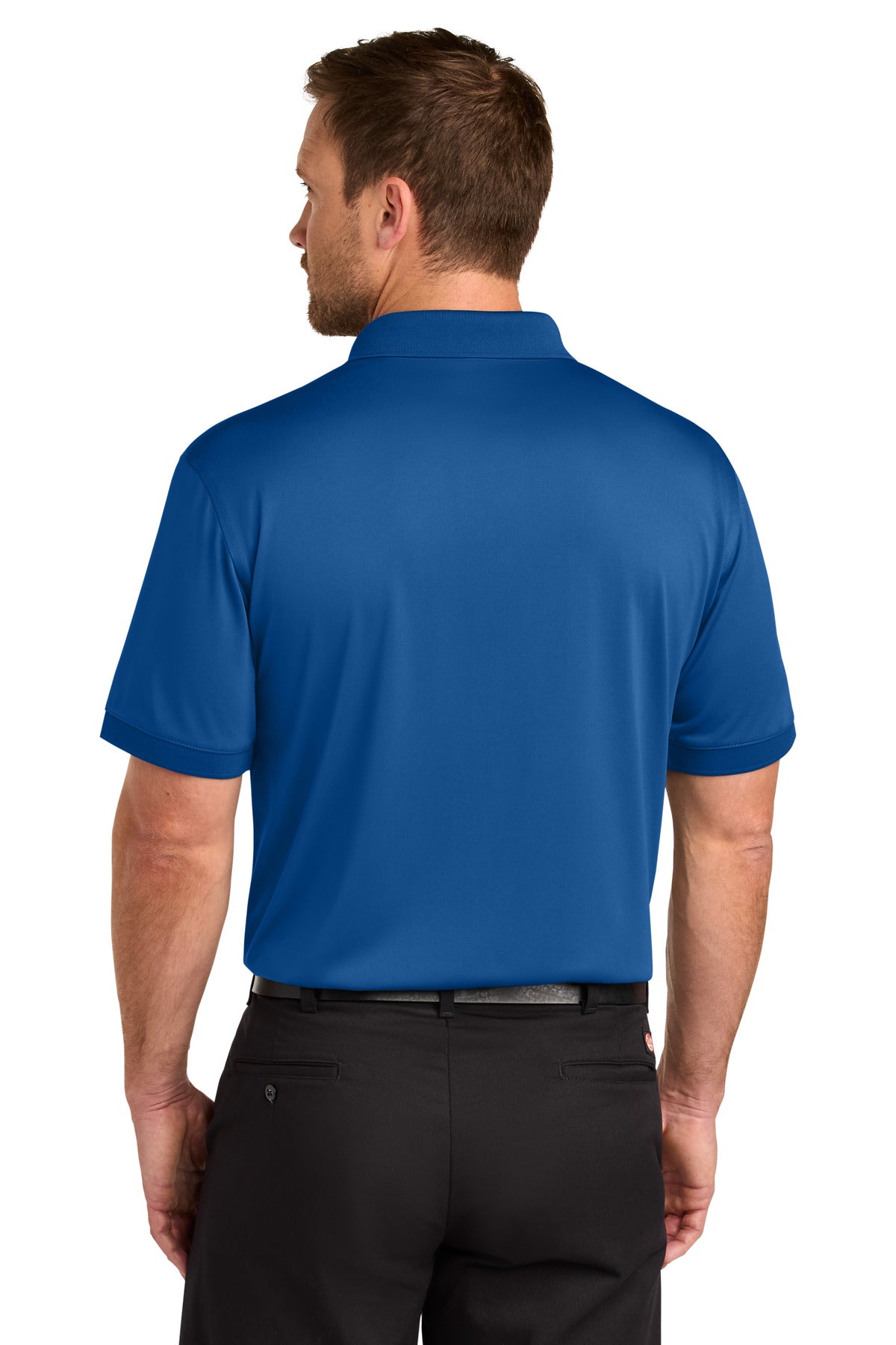 Custom Embroidered CornerStone Polos in Royal