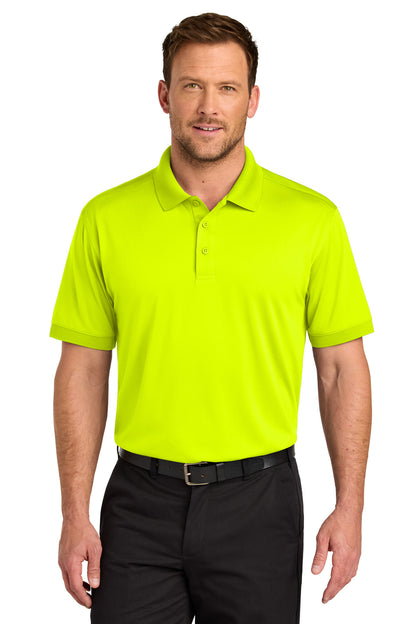 Custom Embroidered CornerStone Polos in Safety Yellow