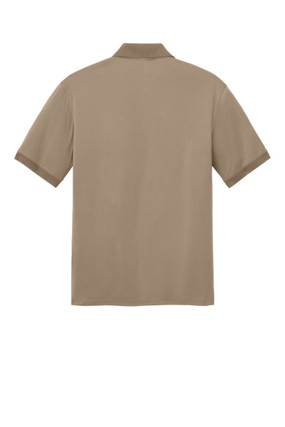Custom Embroidered CornerStone Polos in Silver Tan