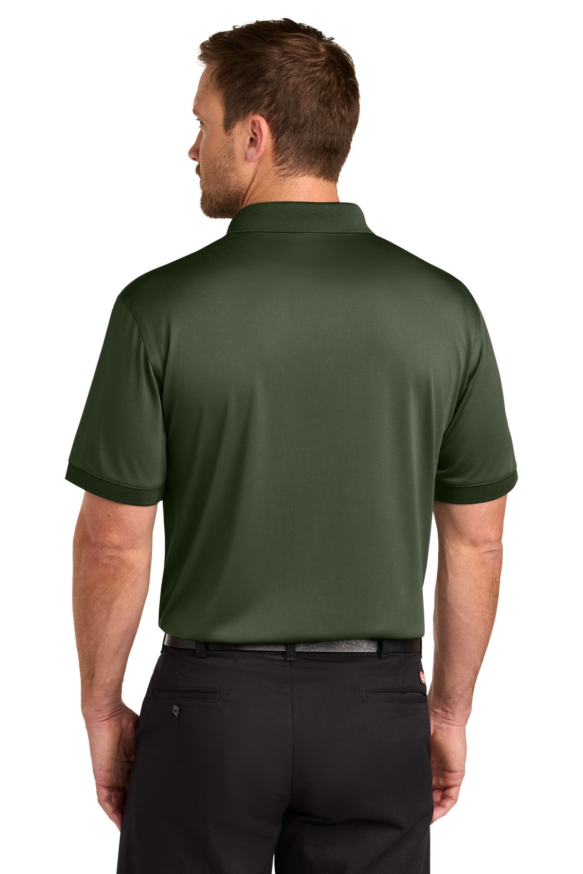 Custom Embroidered CornerStone Polos in Tactical Green