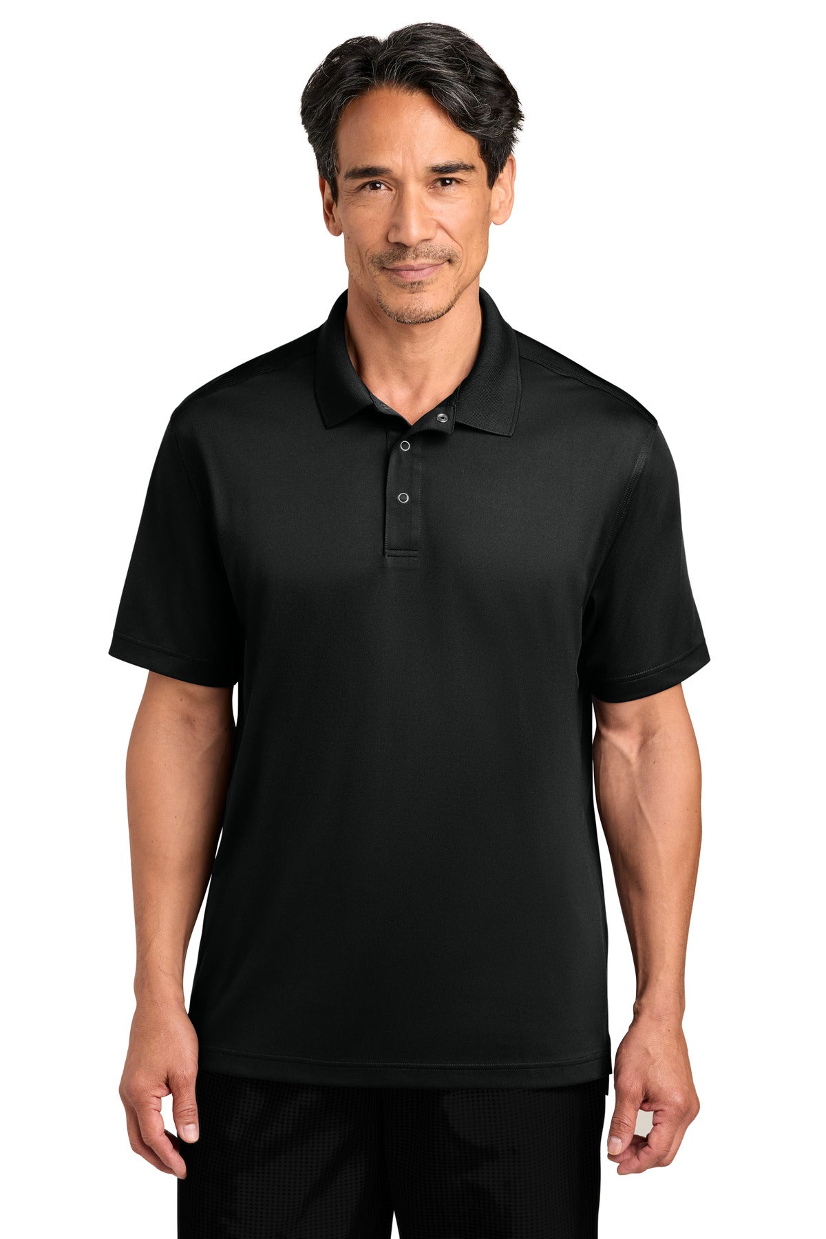 Custom Embroidered CornerStone Polos in Black