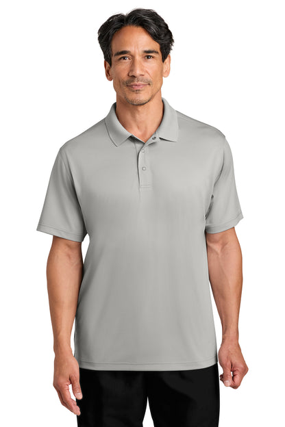 Custom Embroidered CornerStone Polos in Light Grey