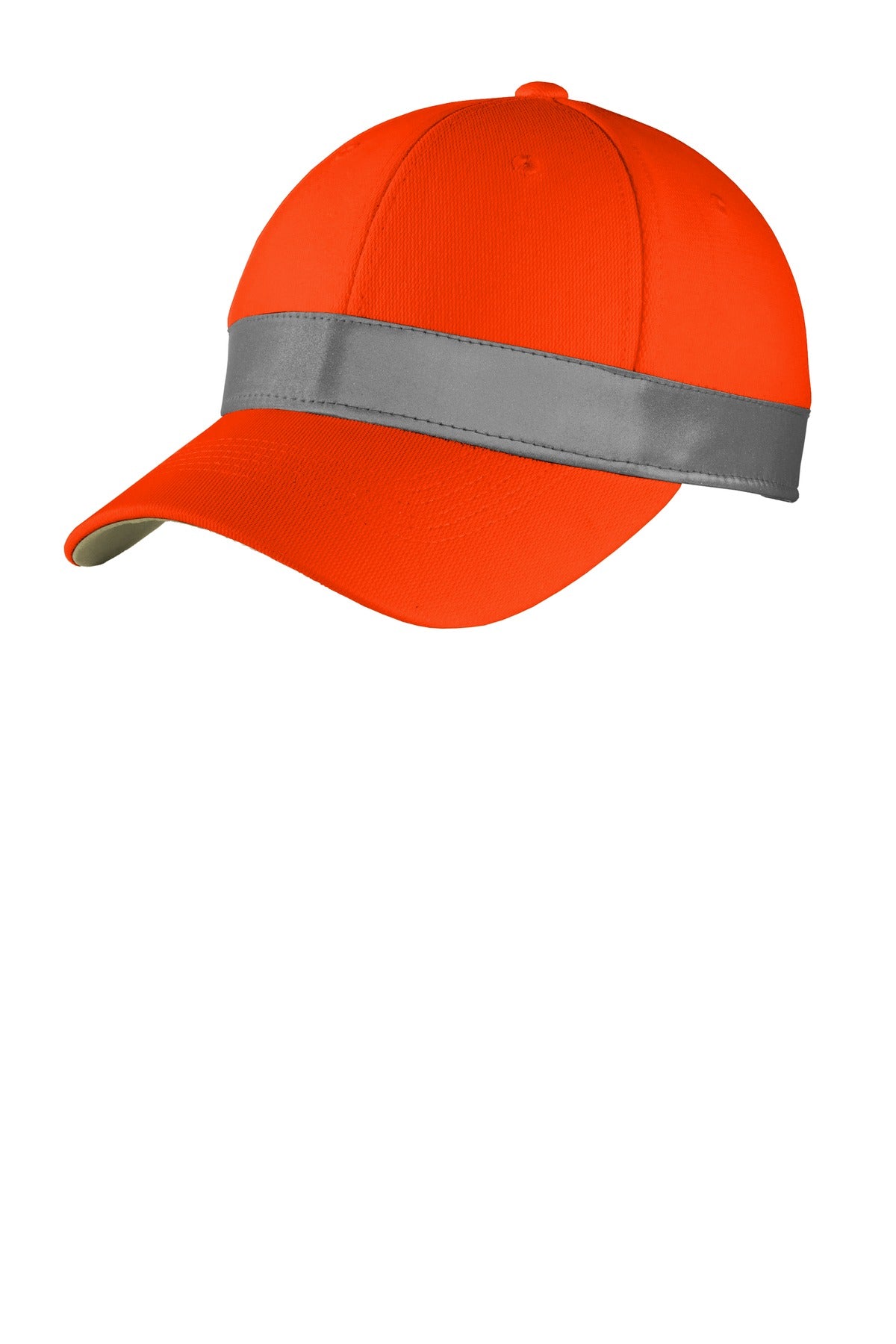 Custom Embroidered CornerStone Caps in Safety Orange